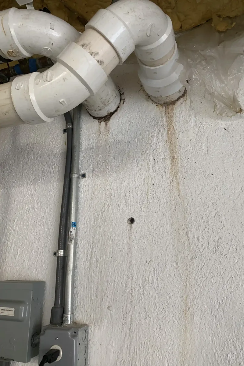Basement Duct Leak